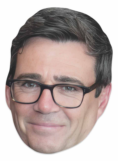 SM534 Andy Burnham Single Cardboard Face Mask Includes Tabs and Elastic