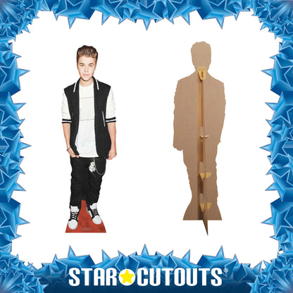 CS547 Justin Beiber - Black Tracksuit Height 171cm Lifesize Cardboard Cutout