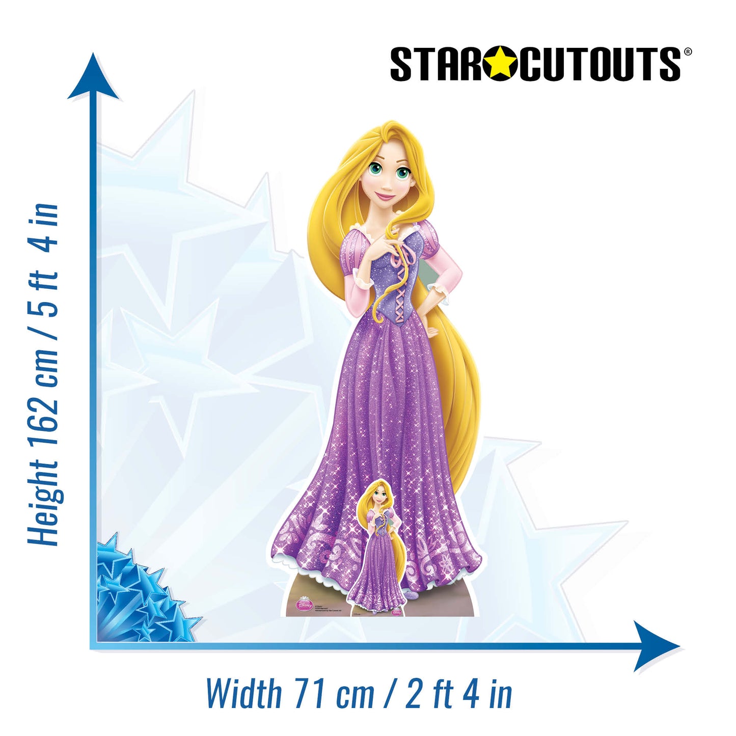 SC559 Rapunzel Cardboard Cut Out Height 162cm