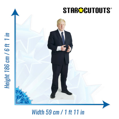 CS563 Boris Johnson Height 186cm Lifesize Cardboard Cutout