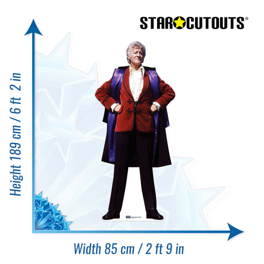 John Pertwee Cardboard Cut Out Height 189cm - Star Cutouts