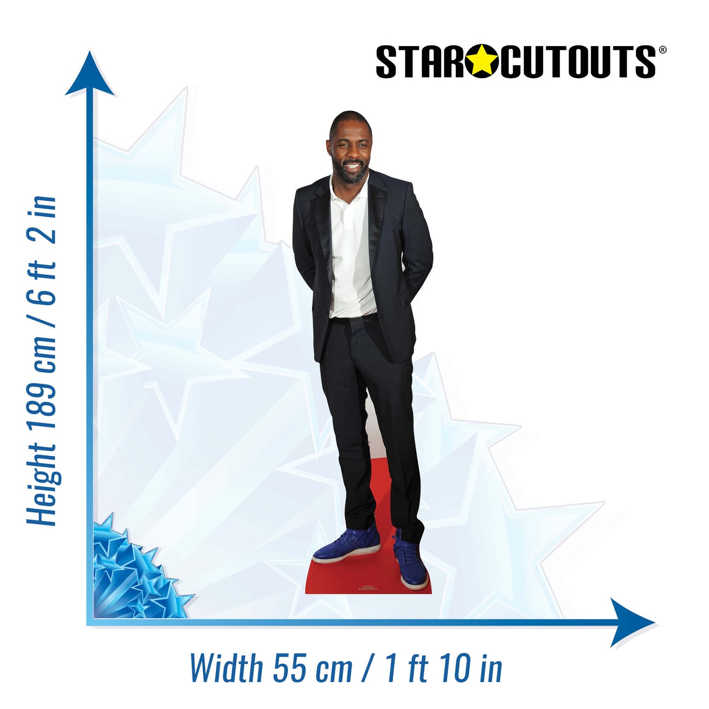 CS578 Idris Elba Height 189cm Lifesize Cardboard Cutout