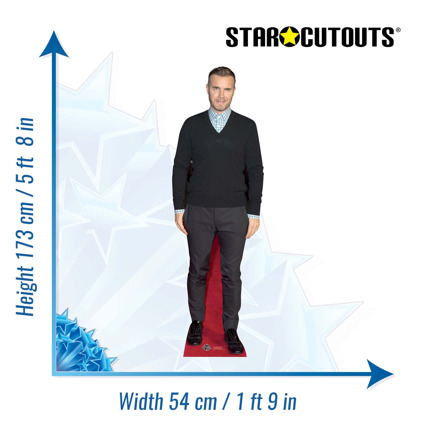 CS590 Gary Barlow - NEW 2013 Height 173cm Lifesize Cardboard Cutout