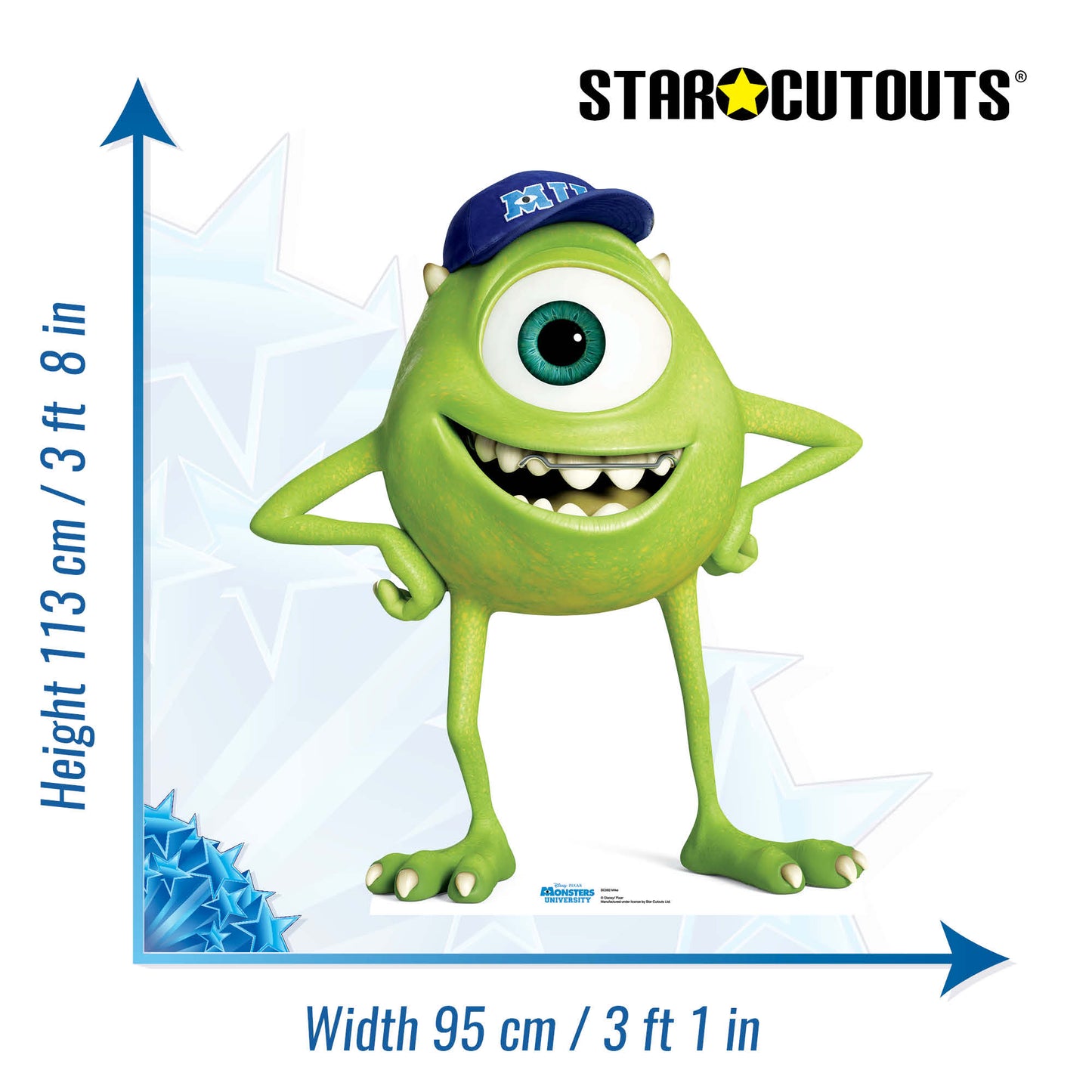 SC592 Mike (Monster's University) Cardboard Cut Out Height 113cm
