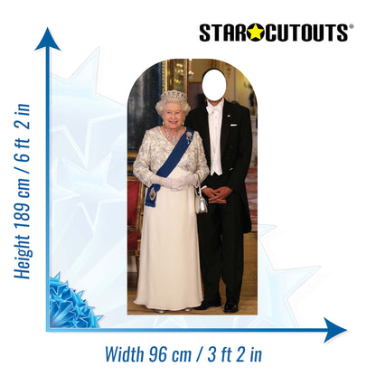 SC595 Queen Stand-In Cardboard Cut Out Height 189cm