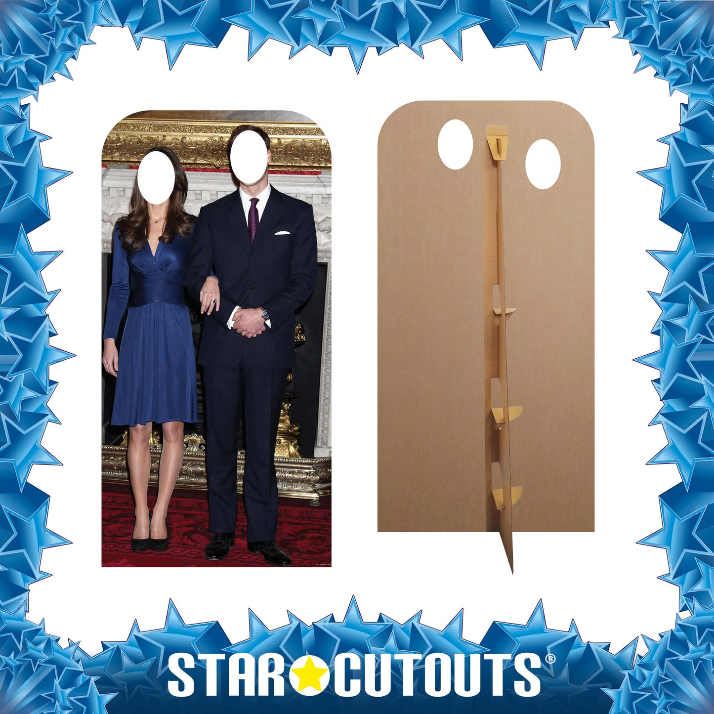 SC596 Will and Kate Stand-In Cardboard Cut Out Height 186cm