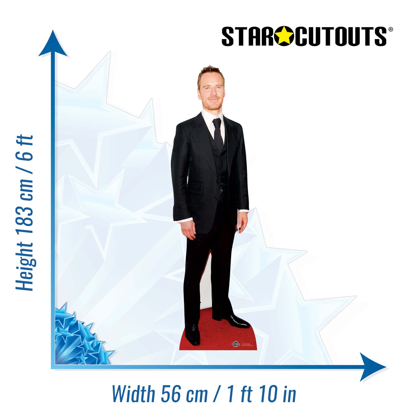 CS600 Michael Fasbender Height 183cm Lifesize Cardboard Cutout