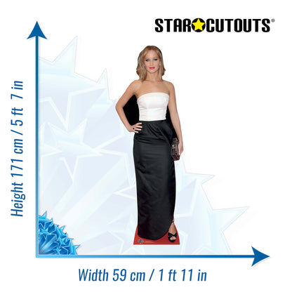 CS601 Jennifer Lawrence Height 171cm Lifesize Cardboard Cutout