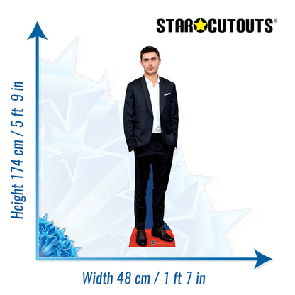 CS604 Zac Efron Height 174cm Lifesize Cardboard Cutout