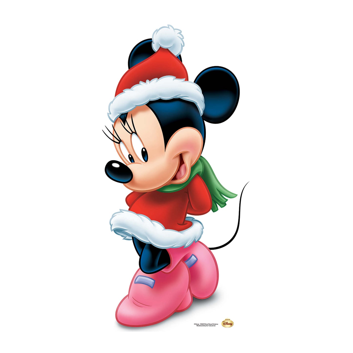SC604 Minnie Mouse Christmas (Star Mini Cut-out) Cardboard Cut Out Height 85cm