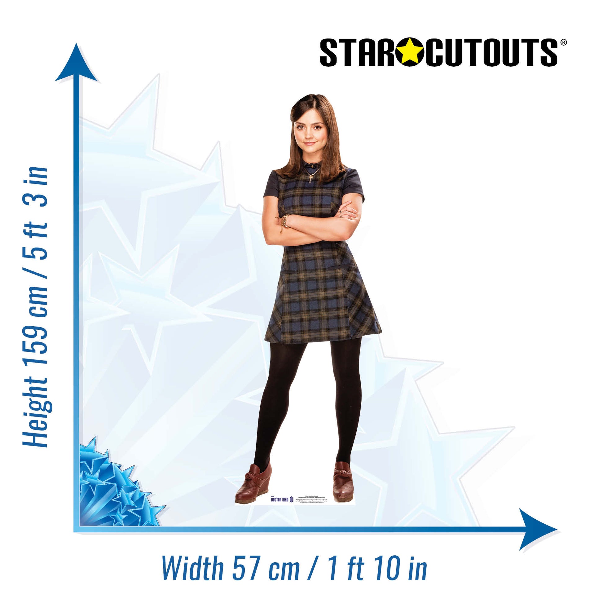Clara Oswin Oswald Cardboard Cut Out Height 159cm - Star Cutouts
