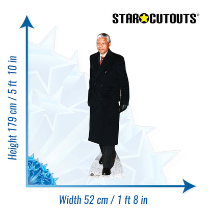 CS614 Nelson Mandela Height 179cm Lifesize Cardboard Cutout