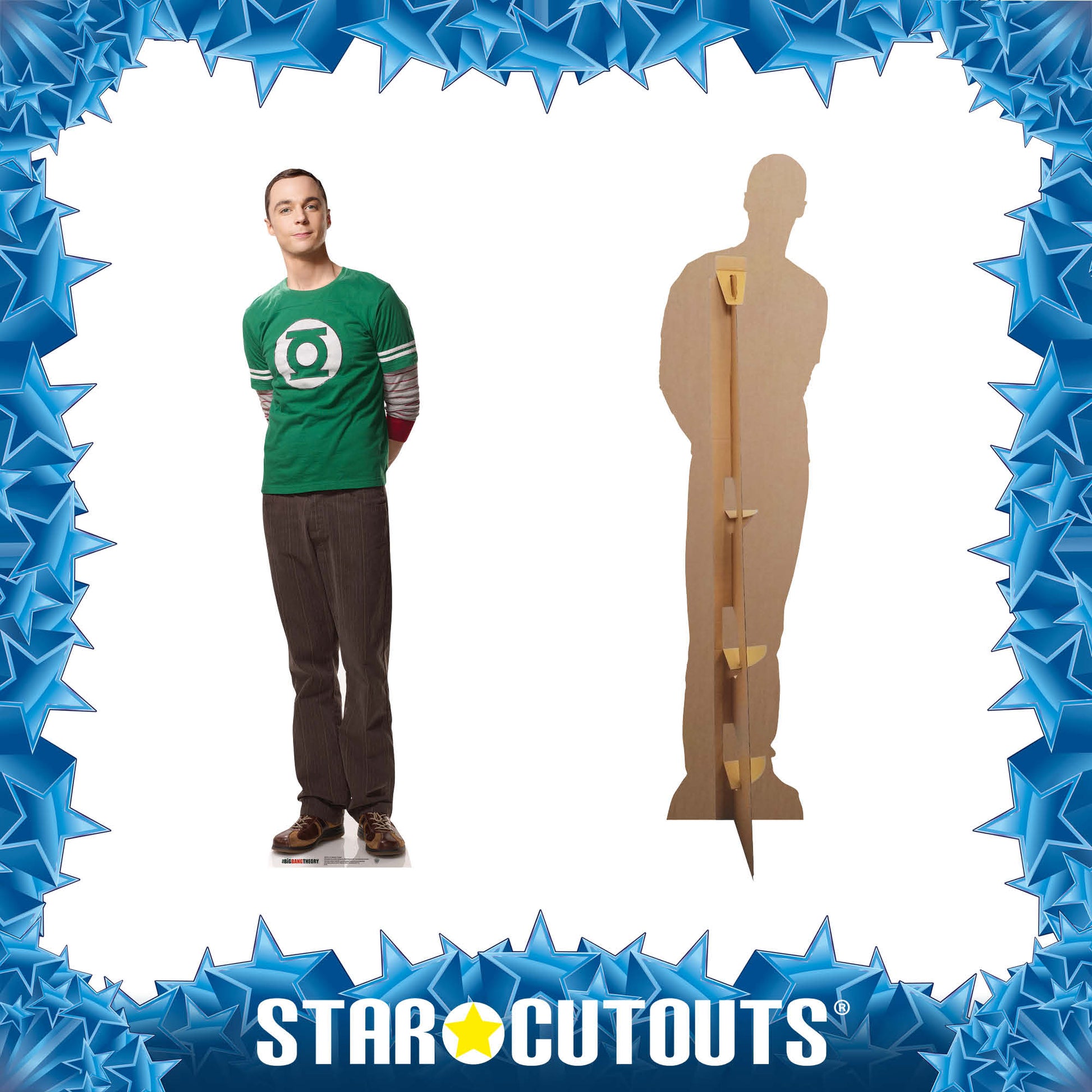 SC618 Doctor Sheldon Cooper The Big Bang Theory Cardboard Cut Out Height 185cm - Star Cutouts