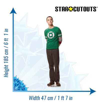 SC618 Doctor Sheldon Cooper The Big Bang Theory Cardboard Cut Out Height 185cm - Star Cutouts