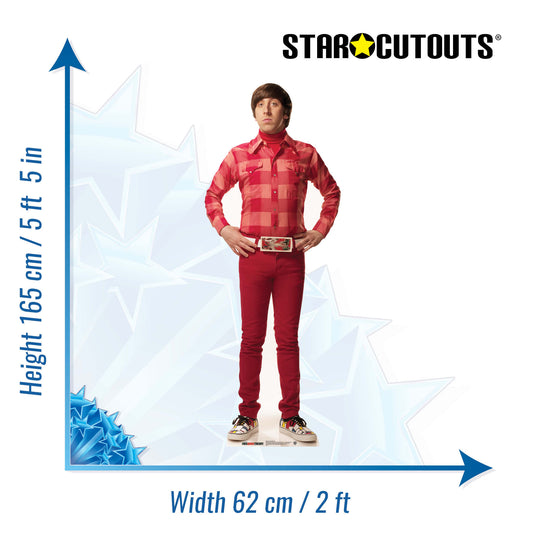 SC621 Howard Wolowitz The Big Bang Theory Cardboard Cut Out Height 165cm - Star Cutouts