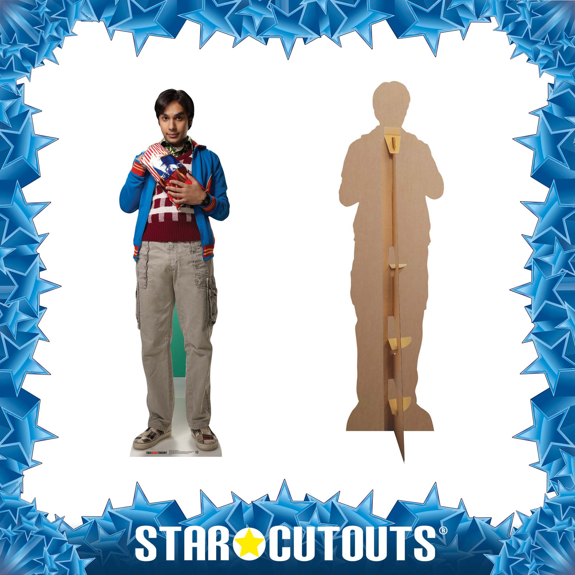 SC622 Dr Raj Koothrappali The Big Bang Theory Cardboard Cut Out Height 175cm - Star Cutouts