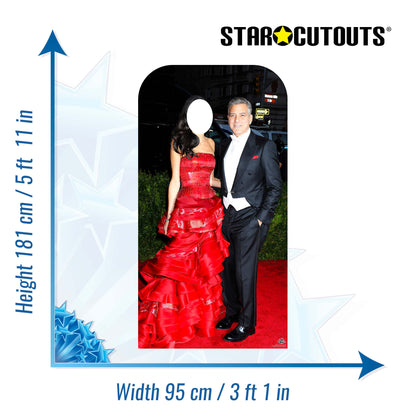 CS635 George Clooney Stand-IN Height 181cm Lifesize Cardboard Cutout