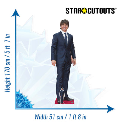 CS637 Tom Cruise Height 170cm Lifesize Cardboard Cut Out With Mini