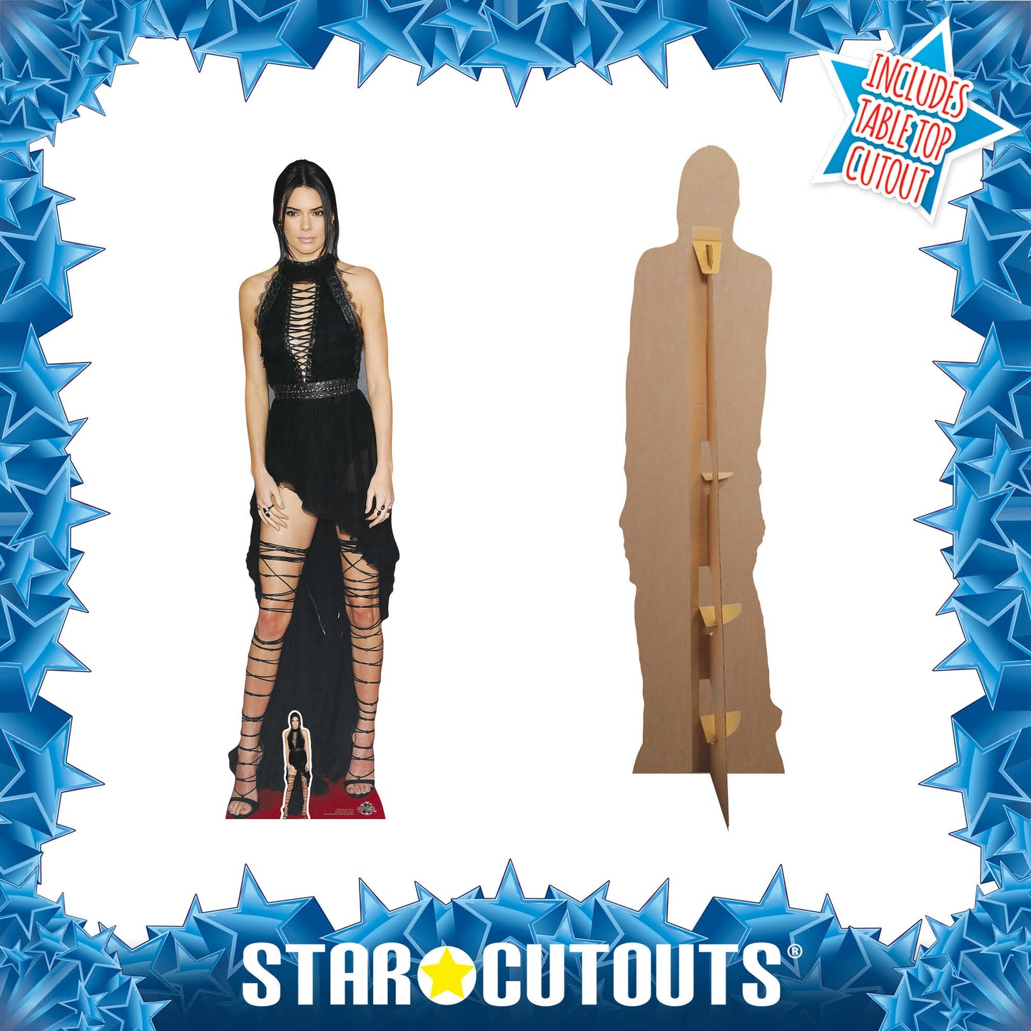 CS638 Kendall Jenner Height 177cm Lifesize Cardboard Cut Out With Mini