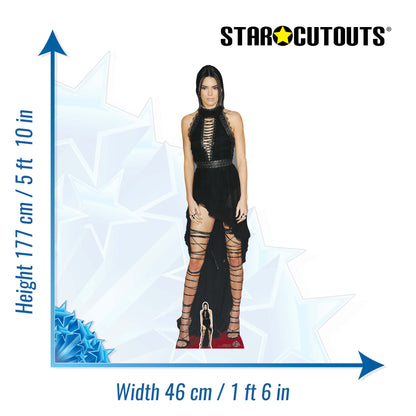 CS638 Kendall Jenner Height 177cm Lifesize Cardboard Cut Out With Mini