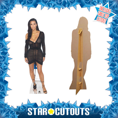 CS639 Kim Kardashian Height 160cm Lifesize Cardboard Cut Out With Mini