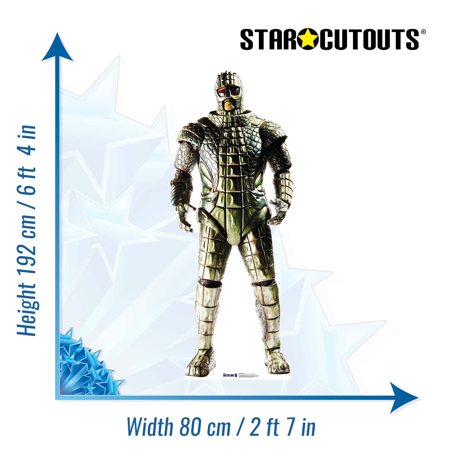 Ice Warrior Cardboard Cut Out Height 192cm - Star Cutouts