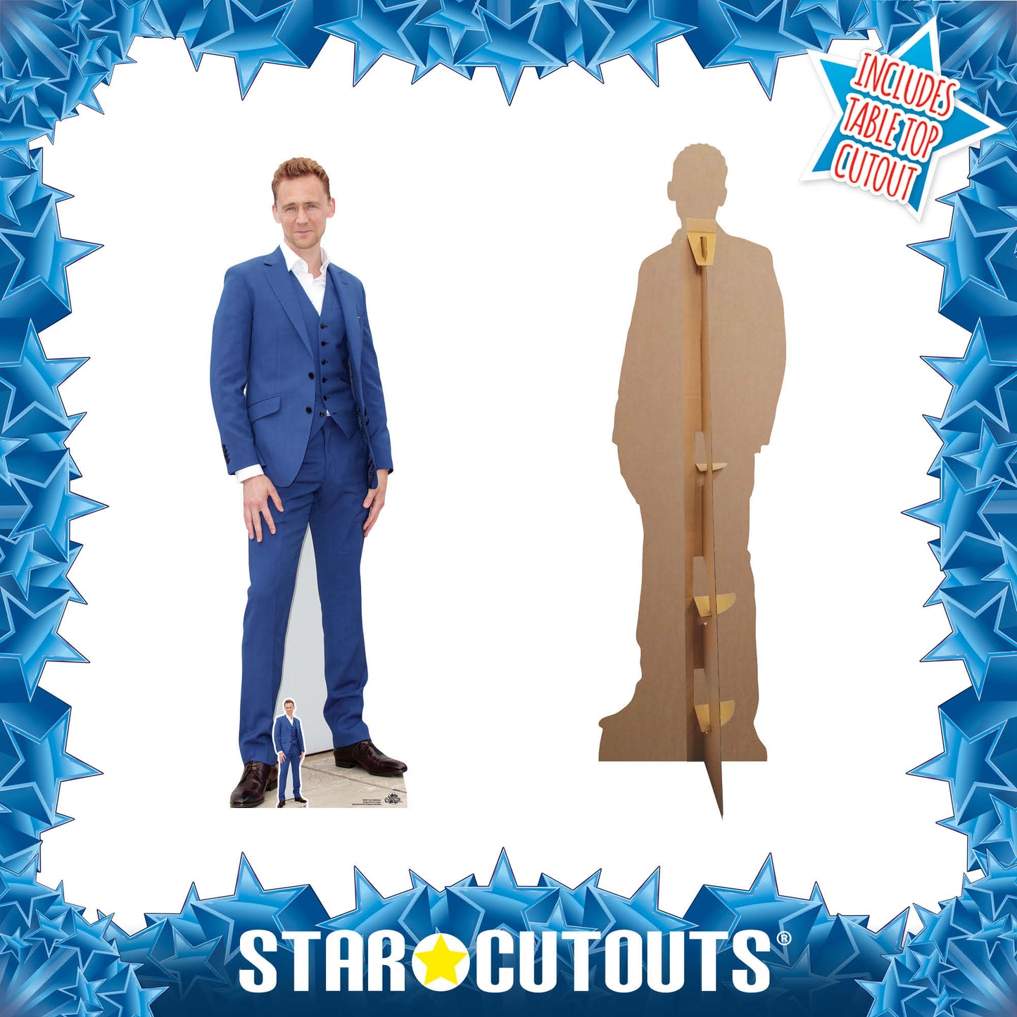 CS641 Tom Hiddleston Height 183cm Lifesize Cardboard Cut Out With Mini