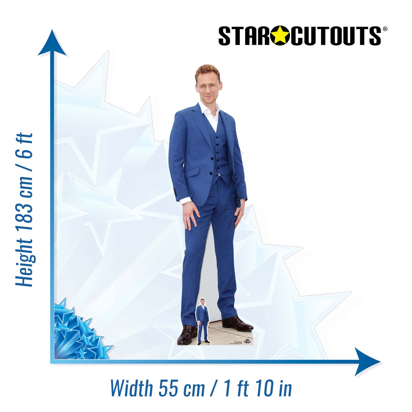 CS641 Tom Hiddleston Height 183cm Lifesize Cardboard Cut Out With Mini