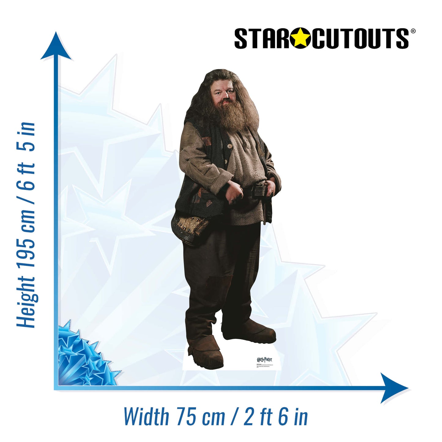 SC643 Hagrid Cardboard Cut Out Height 195cm