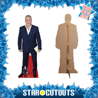 CS644 Paul Hollywood Height 172cm Lifesize Cardboard Cut Out With Mini