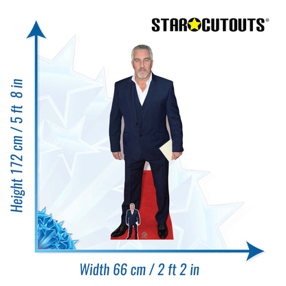 CS644 Paul Hollywood Height 172cm Lifesize Cardboard Cut Out With Mini