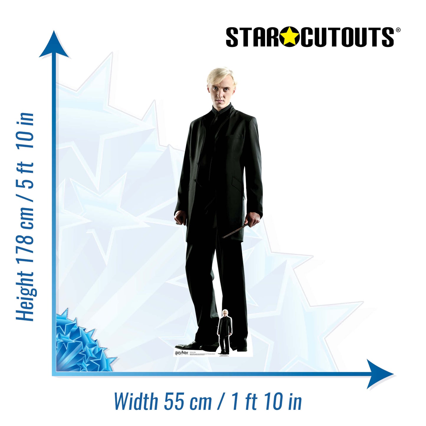 SC644 Draco Malfoy Cardboard Cut Out Height 178cm