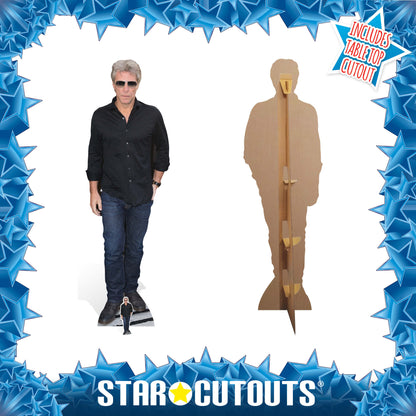 CS650 Jon Bon Jovi Height 175cm Lifesize Cardboard Cut Out With Mini