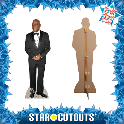 CS652 Ainsley Harriott Height 190cm Lifesize Cardboard Cut Out With Mini