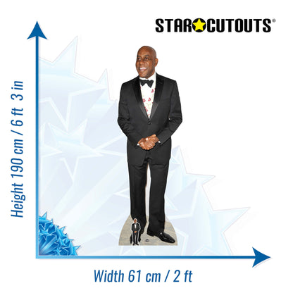 CS652 Ainsley Harriott Height 190cm Lifesize Cardboard Cut Out With Mini