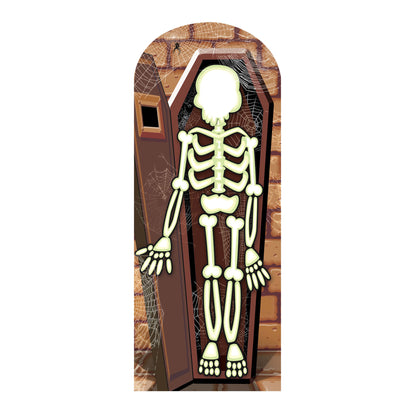 SC653 Skeleton Stand In Cardboard Cut Out Height 180cm