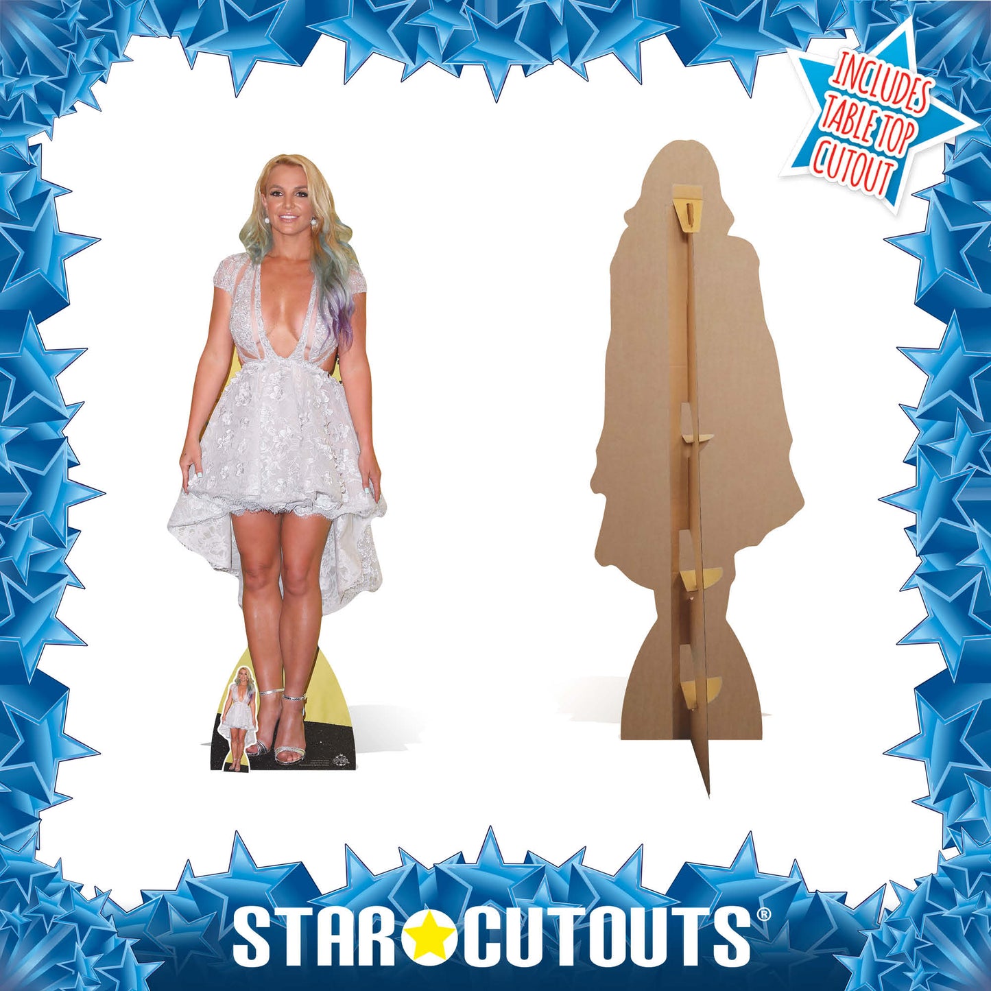 CS656 Britney Spears Height 167cm Lifesize Cardboard Cut Out With Mini