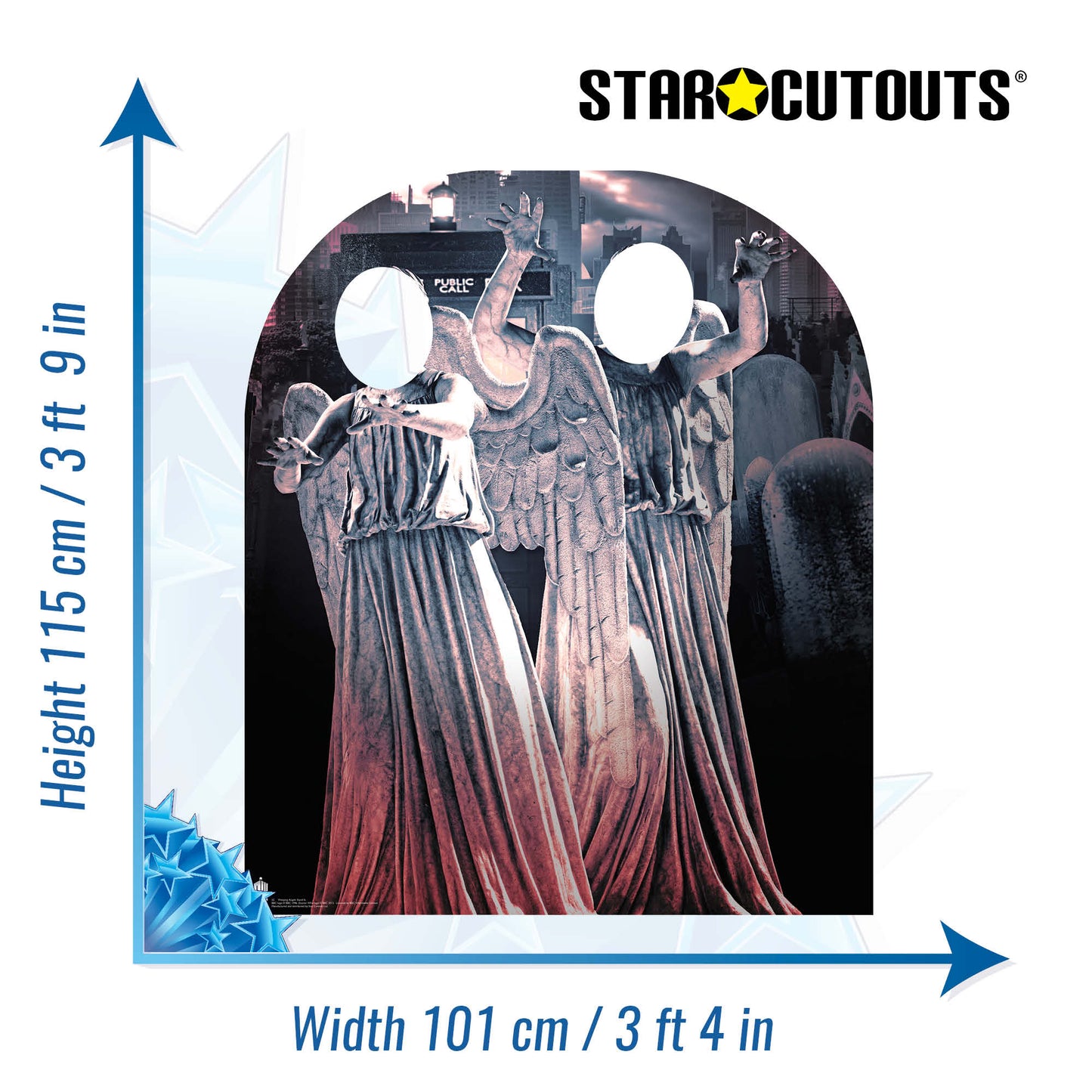 Weeping Angel SI child Cardboard Cut Out Height 115cm - Star Cutouts
