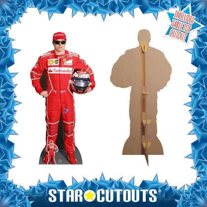 CS665 Kimi Räikkönen Height 174cm Lifesize Cardboard Cut Out With Mini