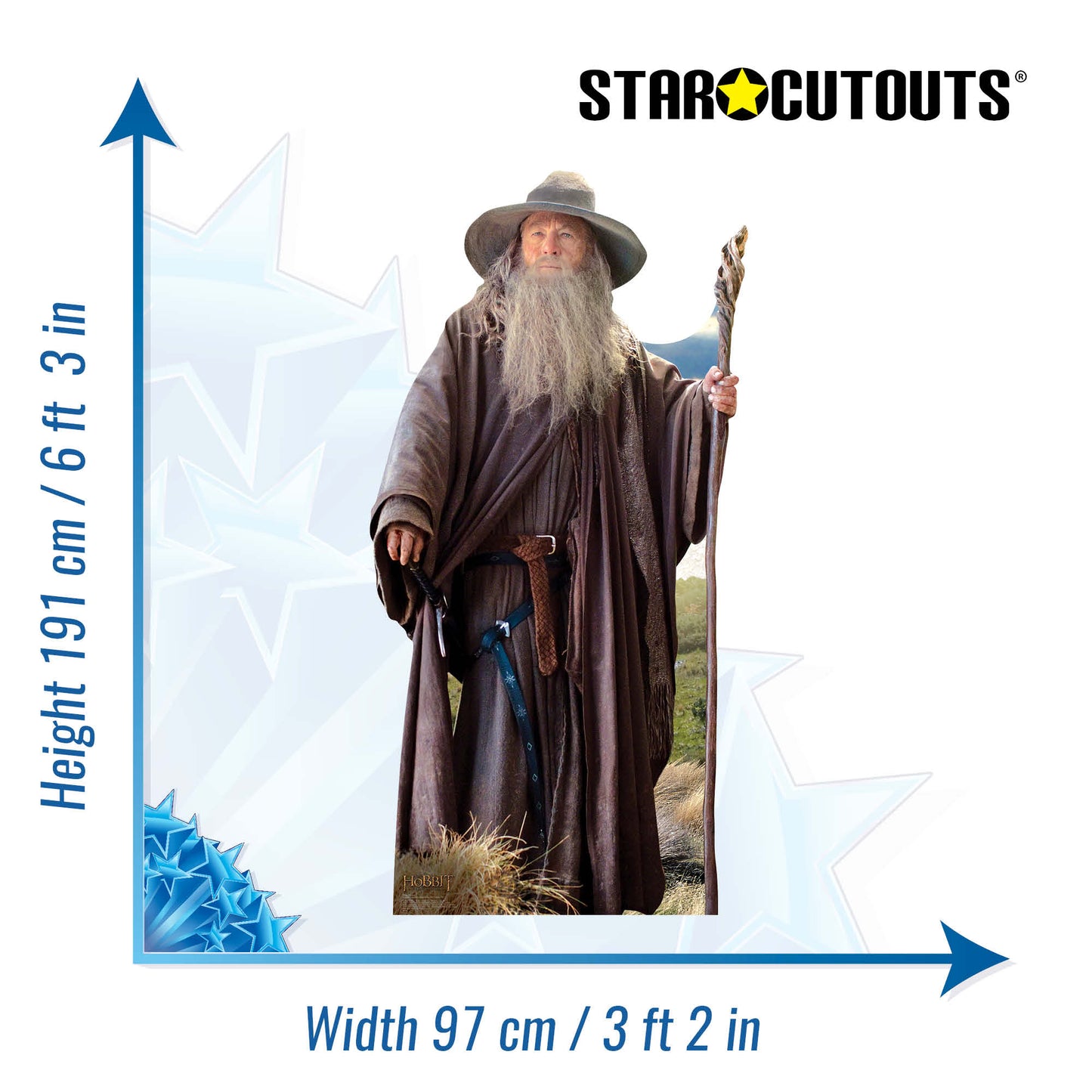 SC667 Gandalf Cardboard Cut Out Height 191cm