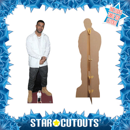 CS671 Drake Height 182cm Lifesize Cardboard Cut Out With Mini