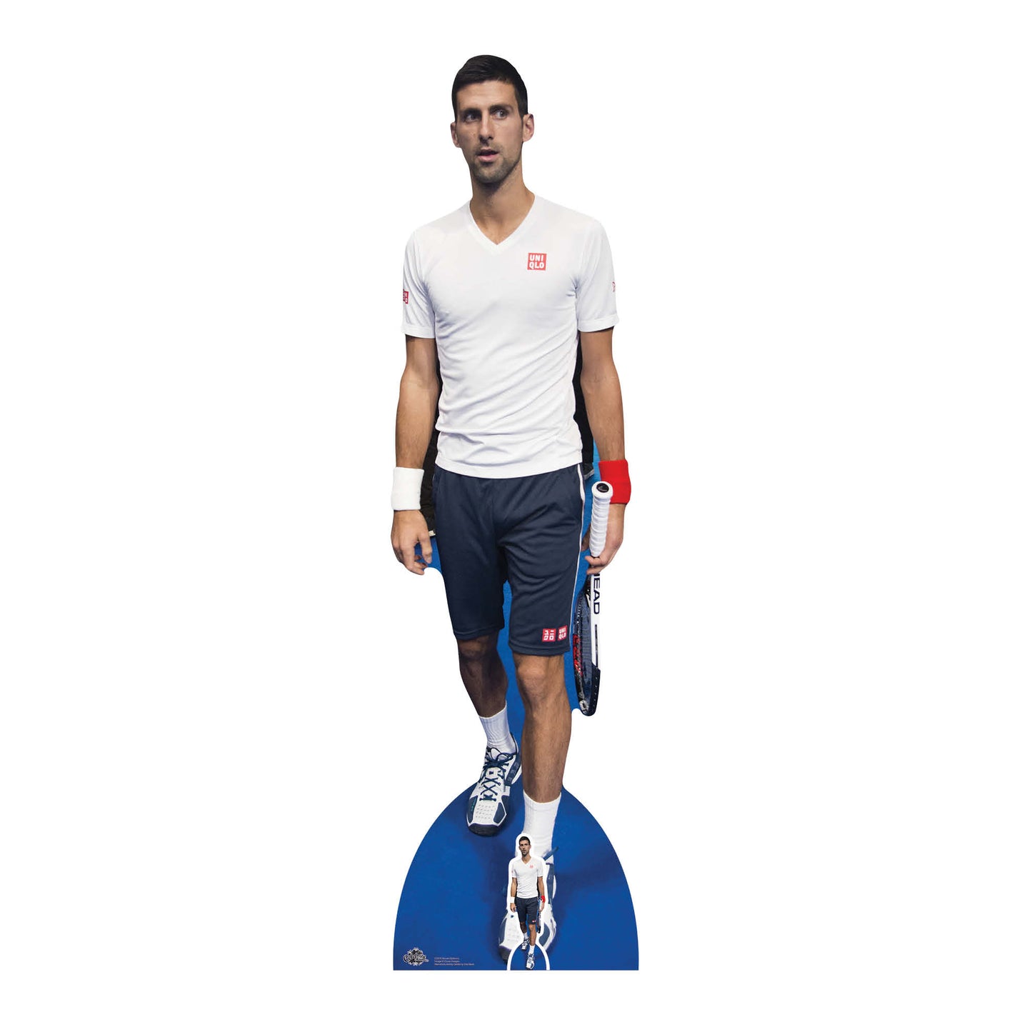 CS676 Novak Djokovic Height 186cm Lifesize Cardboard Cut Out With Mini