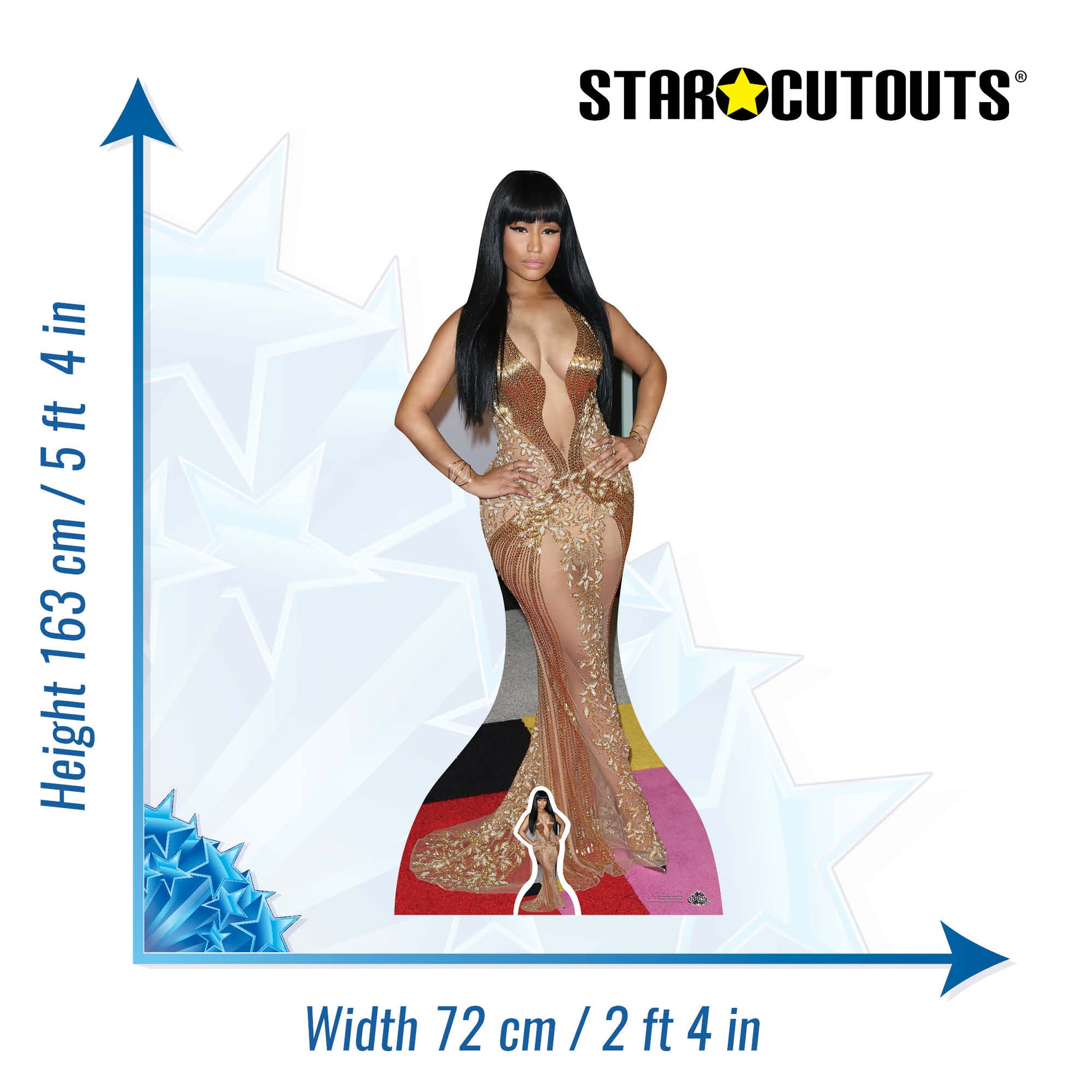 nicki minaj gold bandage dress @Nicki Minaj