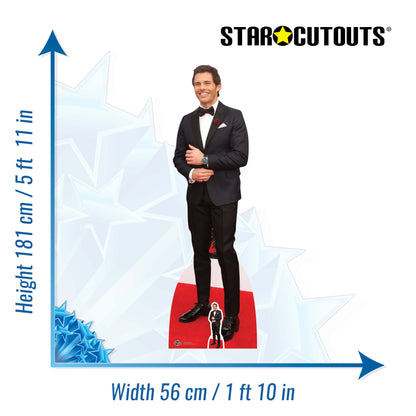 CS681 James Marsden Height 181cm Lifesize Cardboard Cut Out With Mini