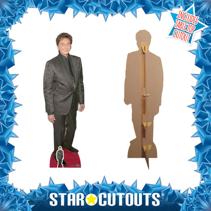 CS684 Barry Manilow Height 182cm Lifesize Cardboard Cut Out With Mini