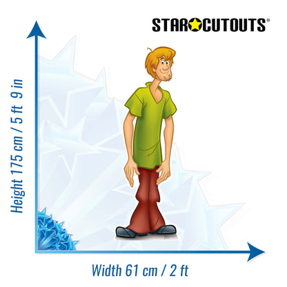 SC684 Shaggy Cardboard Cut Out Height 175cm