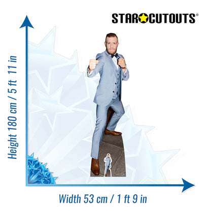 CS685 Conor McGregor Fighting Champion Height 180cm Lifesize Cardboard Cut Out With Mini