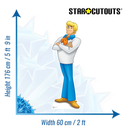 SC685 Fred Cardboard Cut Out Height 176cm
