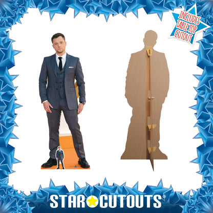 CS691 Taron Egerton Height 178cm Lifesize Cardboard Cut Out With Mini