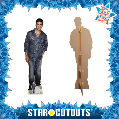 CS693 Akshay Kumar Height 180cm Lifesize Cardboard Cut Out With Mini